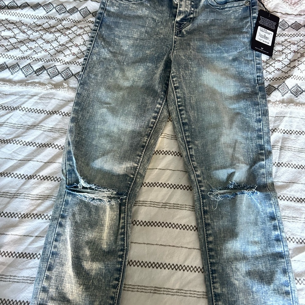 True Religion, High Rise Super Skinny, Size 25